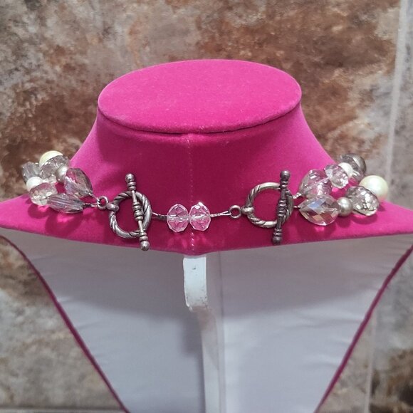 Blessed Bead Two Layered Chuncky Necklace - Picture 5 of 12